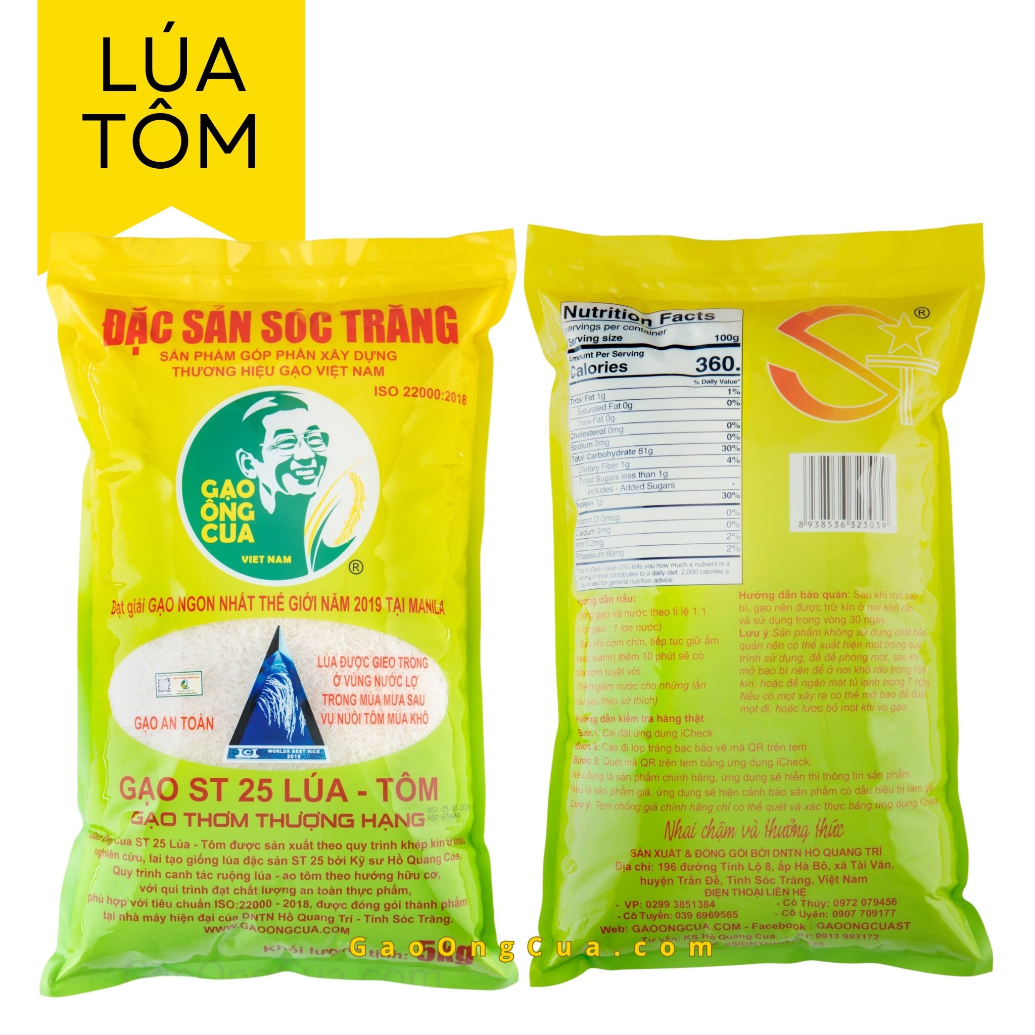Gạo Lúa Tôm Túi 5kg